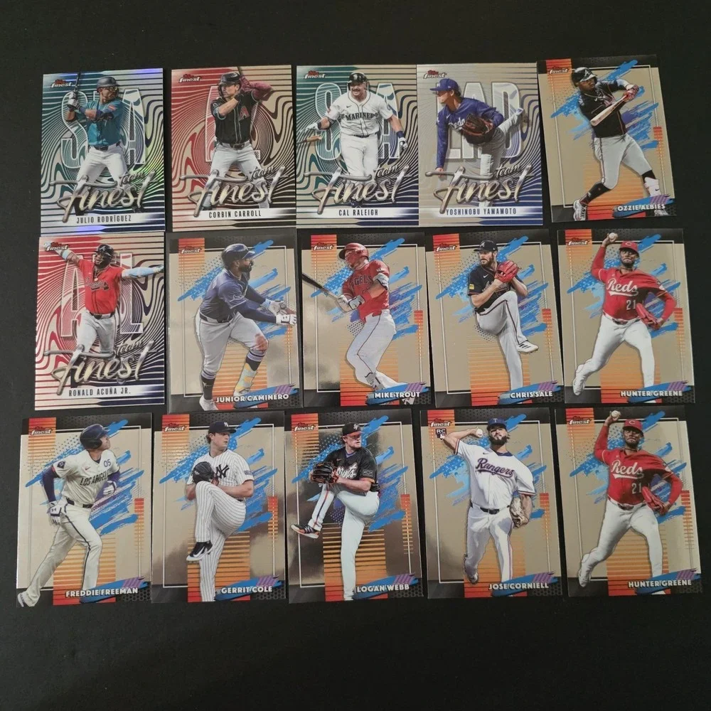2026 Topps Finest Massive Lot Of 171 Cards: Inserts, Refractors, #d, & Base